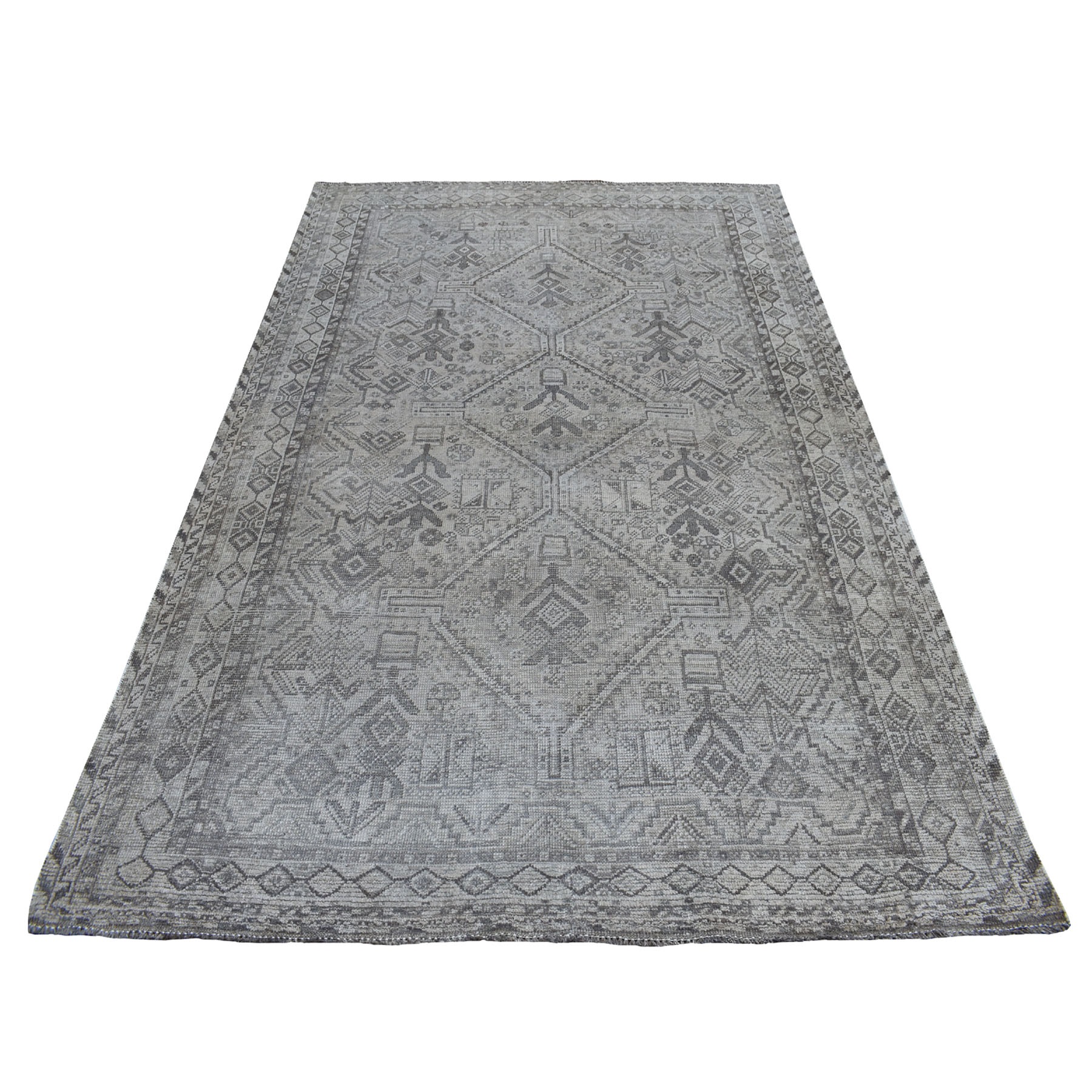 Transitional Wool Hand-Knotted Area Rug 5'6